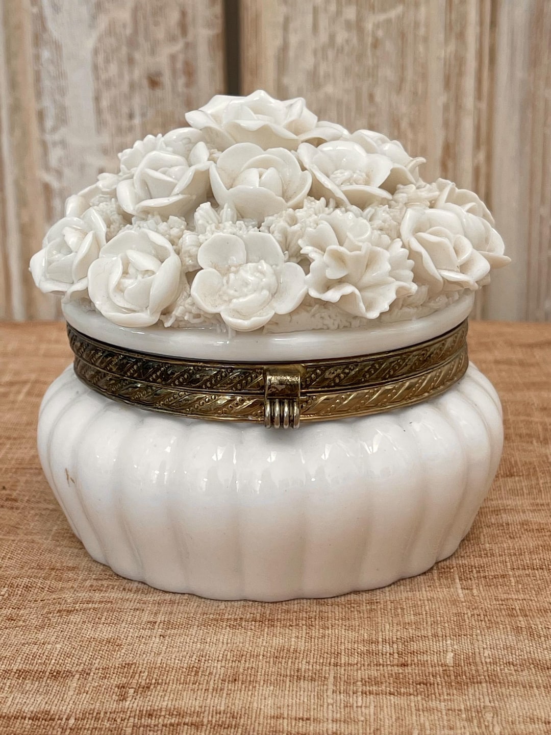 Porcelain Hinged Trinket Boxes