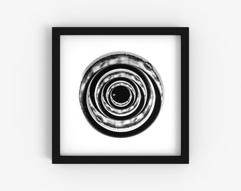 Embossed Fine Art Print - "Juice" - Minimalist, Black and White - Limited Edition 1/250 - Digital Photography