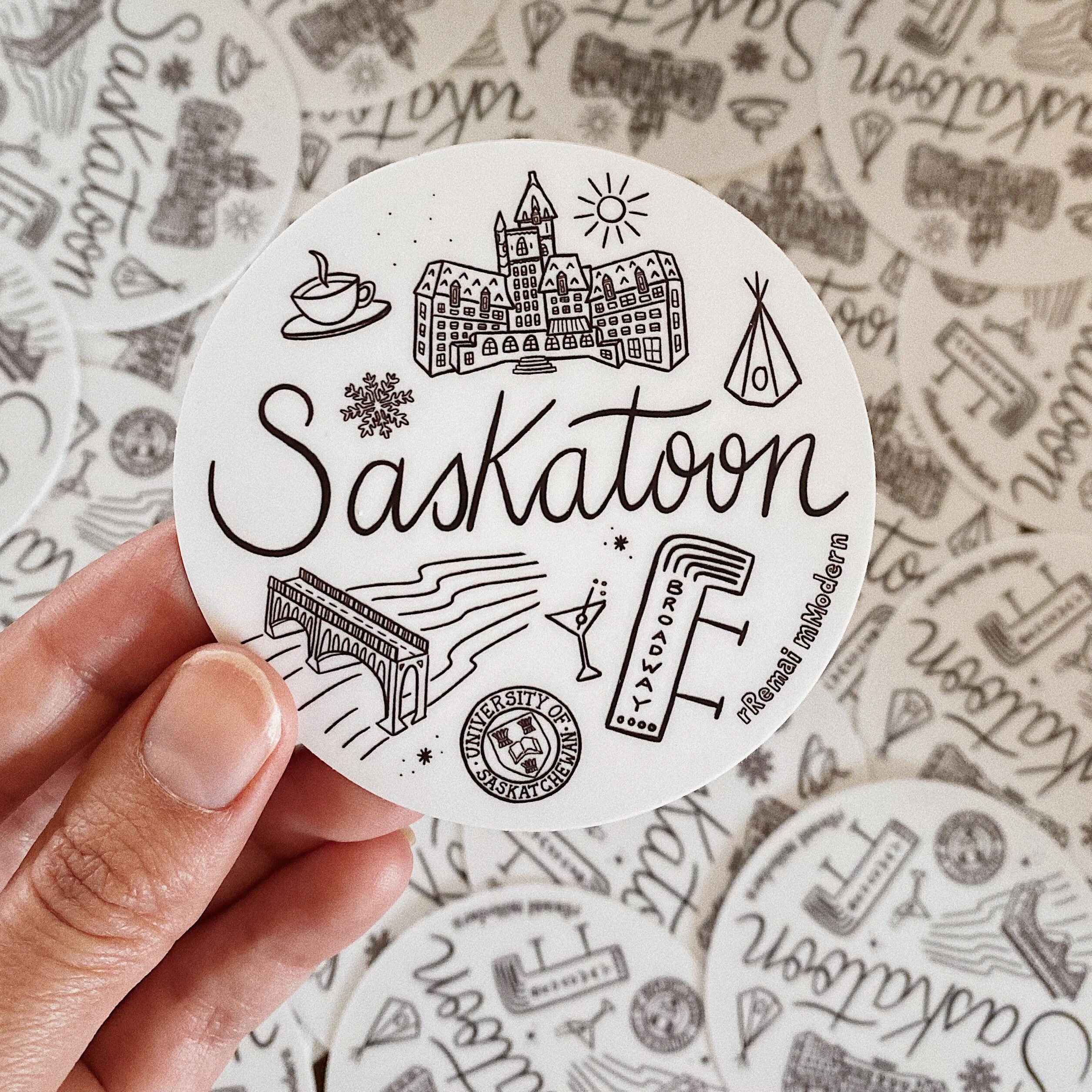 Saskatoon Sticker YXE Sticker Laptop Sticker Saskatoon Etsy Canada