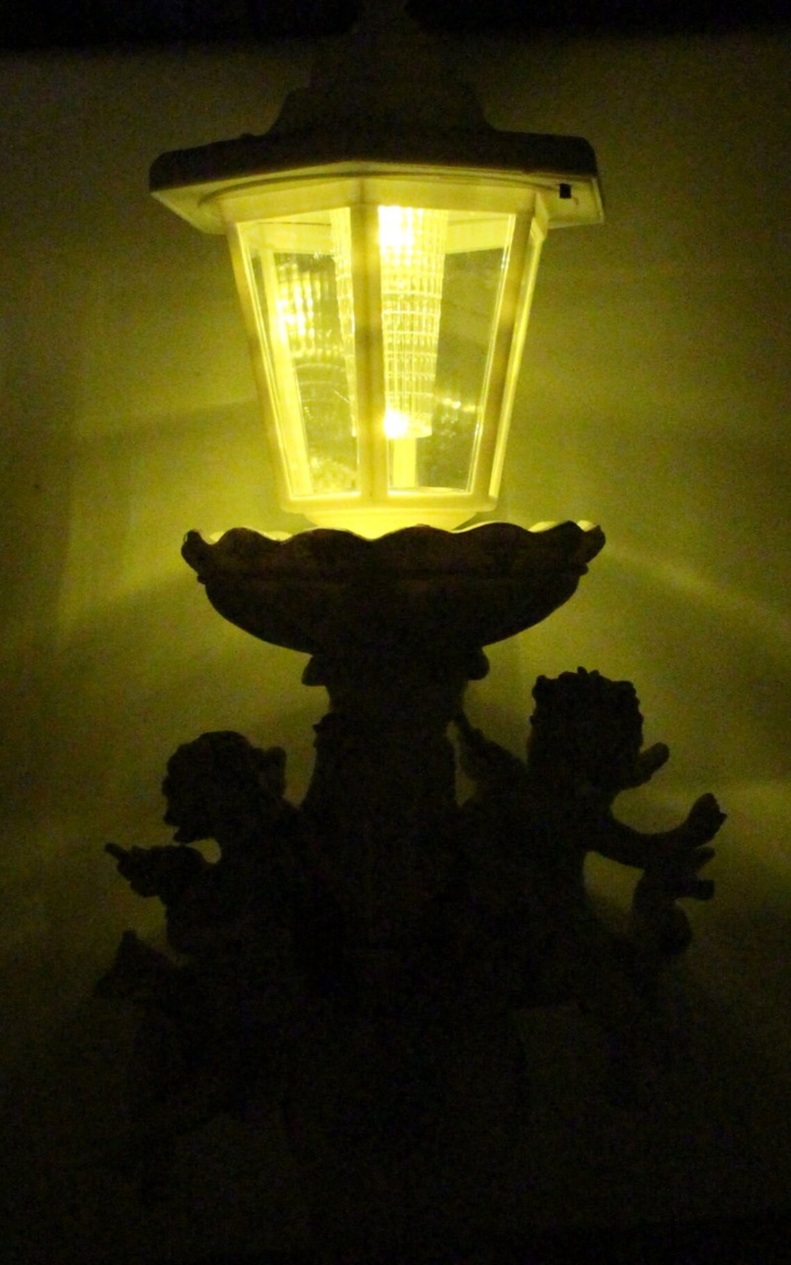 1 Piece Outdoor Garden Decor Angel Cherub Sculpture Solar Etsy