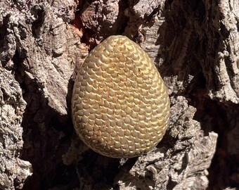 Gold Dragon Egg Magnet - Fantasy Lover Handmade Decor