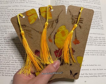 Cottagecore Simplicity Bookmarks set of 3 - Handmade Bookmarks - Book Lover Gift Ideas - Teacher Gift - Nature Bookmark -