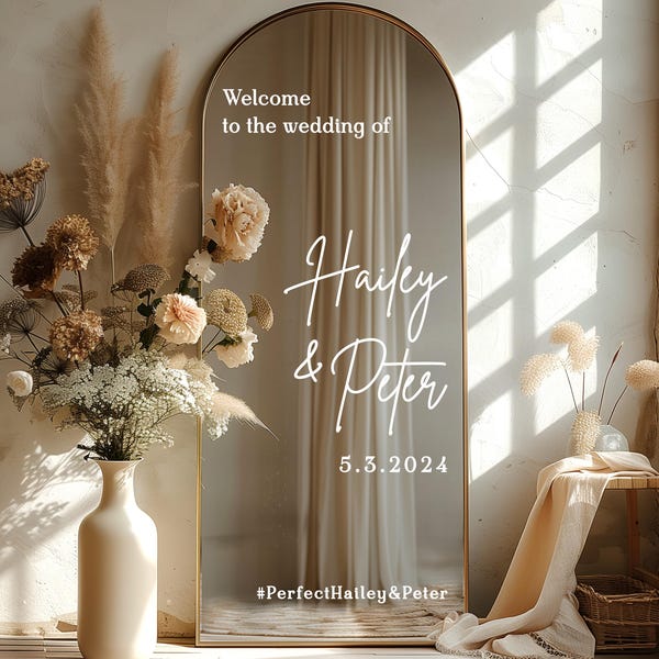Wedding Sign Decal Vinyl Etsy