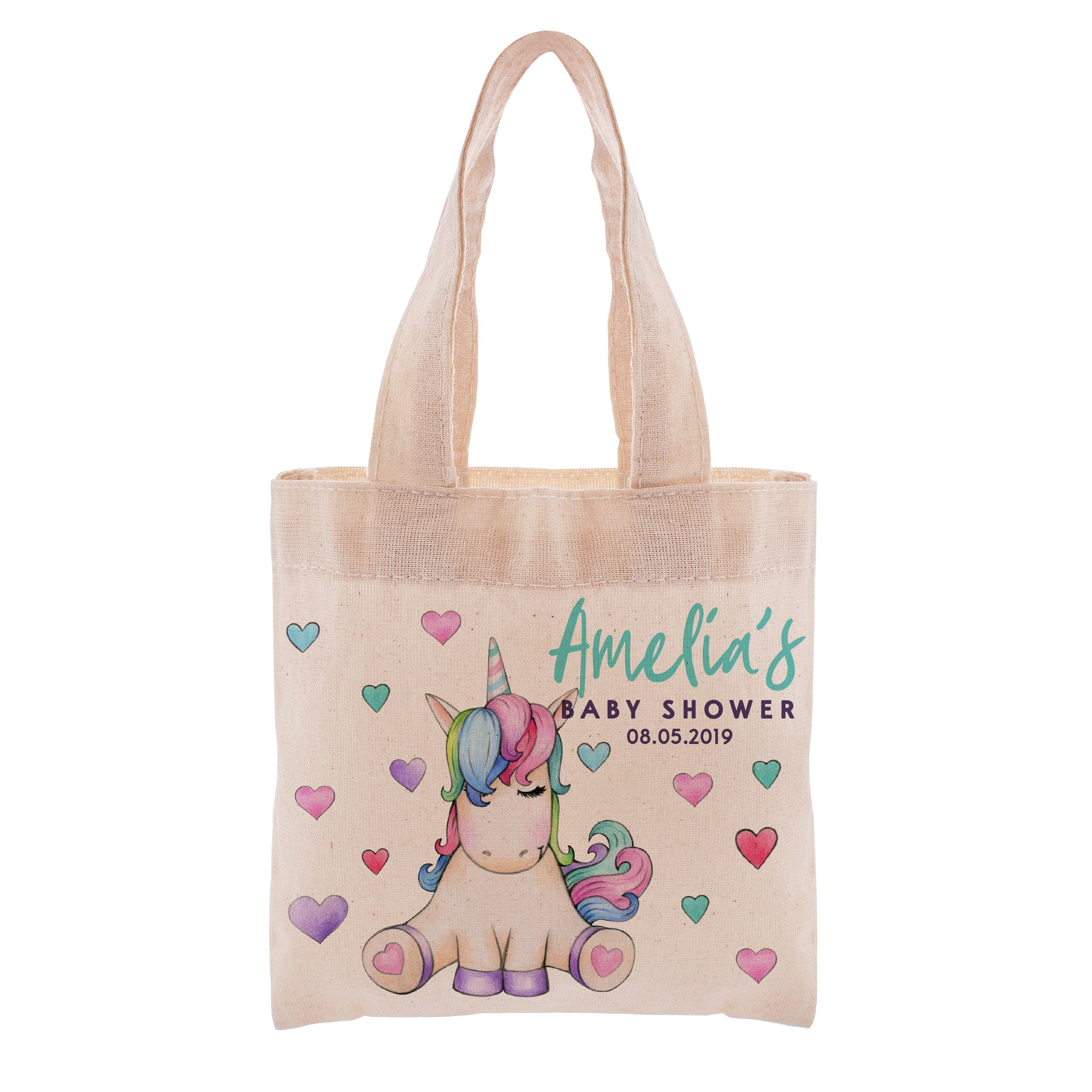 Personalized Baby Shower Tote Bag Cotton Tote Bag For Etsy