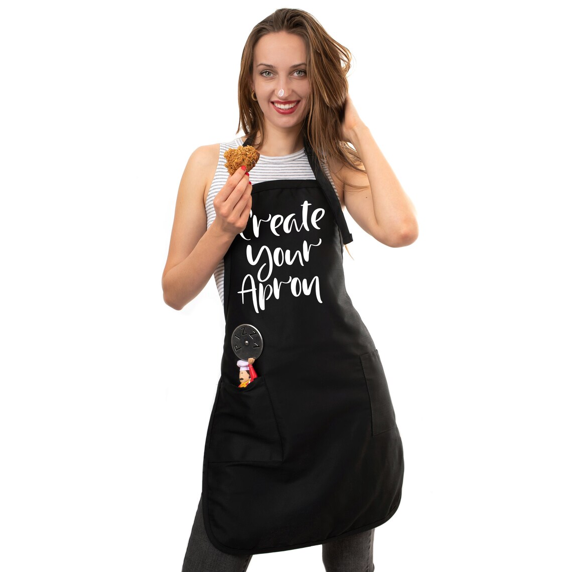 Customized BBQ Grill Kitchen Apron With Pocket Personalized Etsy