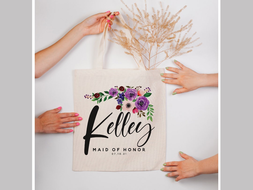 Personalized Tote Bag for Women Bachelorette Party Customized 