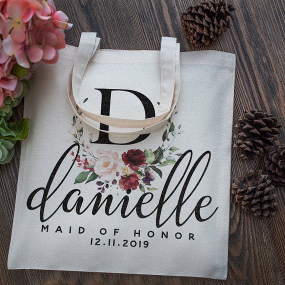 Personalized Tote Bag for Bachelorette Party Customized Bridesmaid