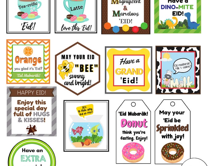 Eid Candy Gift Tags