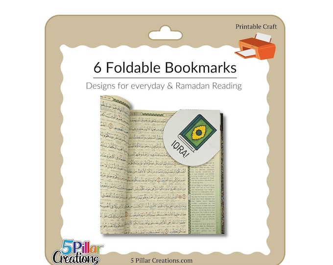 Islamic Foldable Bookmarks for Kids