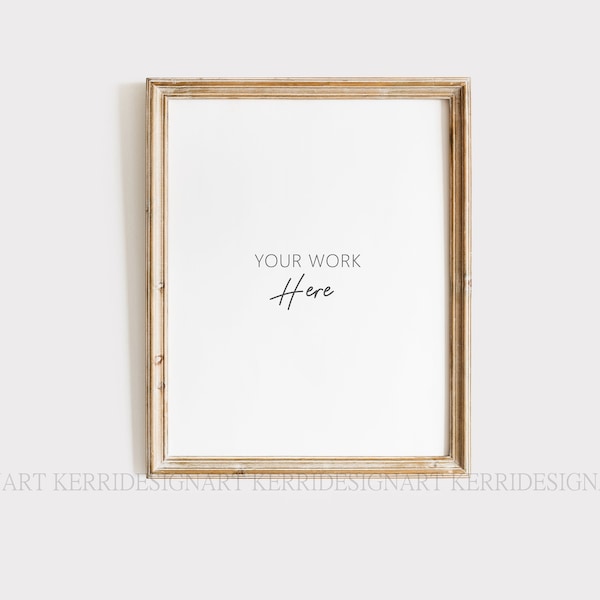 11X14 - Wooden Frame Mockup - Mock Up Wall Art - Styled Frame Mock up - Instant Download Mockup -