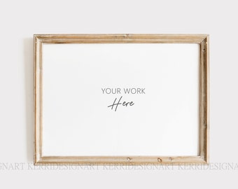 Rustic Wood Frame Mockup, Styled Photography, 5x7, PSD (Digital Download)