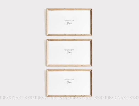 TV Art Frame Mockup, Vintage Wood 16x9 (Digital Download)