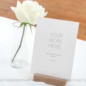 Wedding Invitation Mockup - Greeting Card Mockup - Card Mock Up - Invitation Mockup - Instant .jpg Download -  5x7&quot;