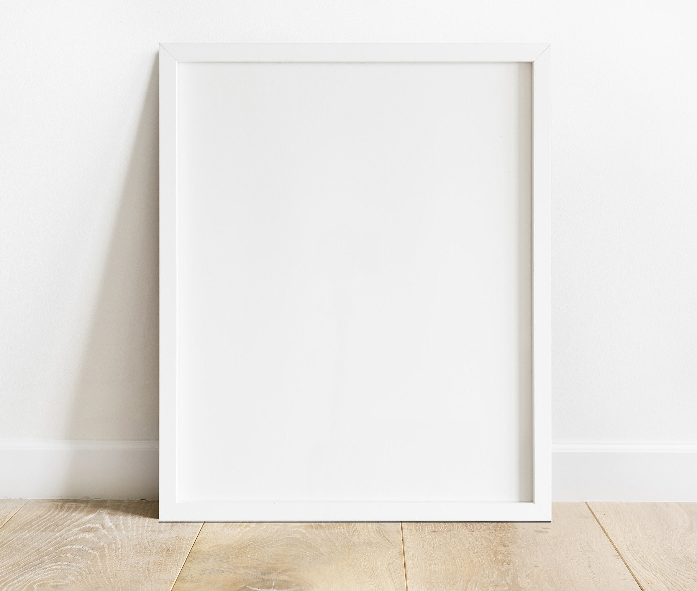 White Wooden Frame Mockup Mock Up Wall Art Styled Frame Etsy