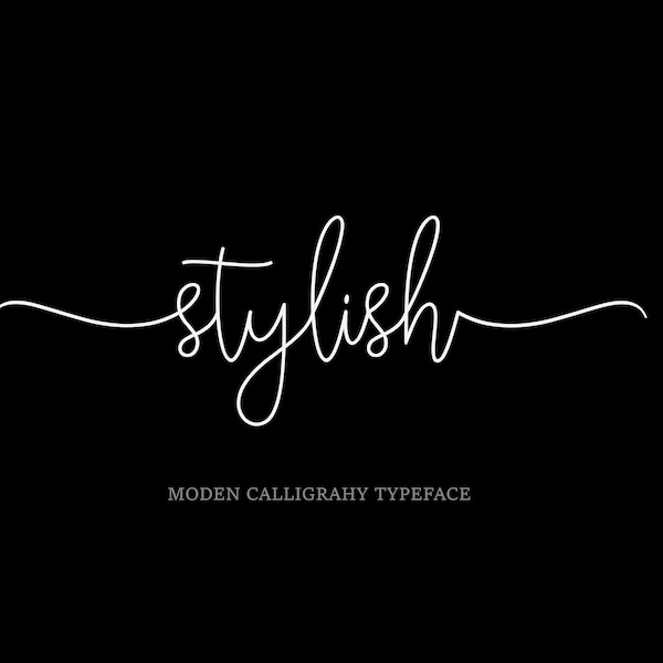 Modern Calligraphy-Digital Fonts-Wedding Font-Swirls font-Font download-Digital font-Instant download-Handwritten font-Cricut Font