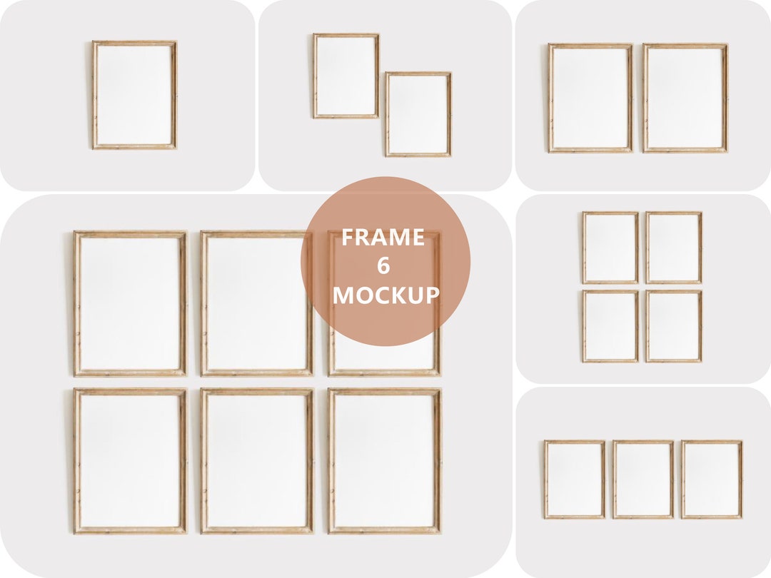 Wood Frame Mockup Bundle – Modern Display, JPG PSD (digital Download ...