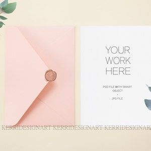 5 x 7 "mockup Card, schone kaart mockup, bruiloft kaart mockup, uitnodiging kaart mockup, lege kaart mockup, Styled kaart mockup, wenskaart mock