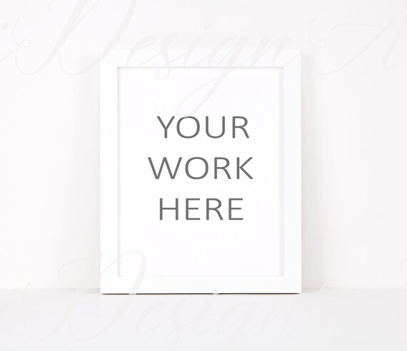 4 5 Picture Frame Mock Up Wall Art Picture Mockup Wall Art Etsy