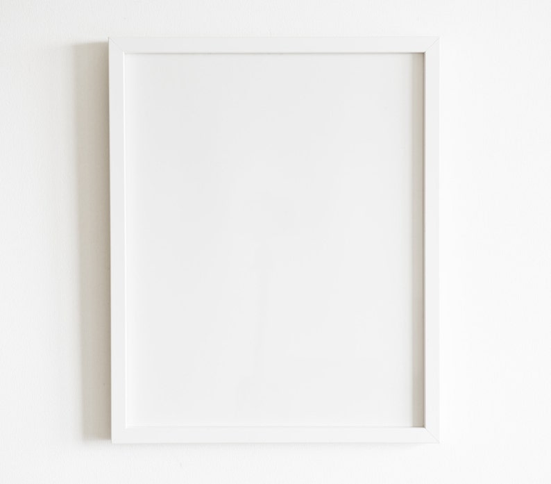 White Wood Photo Frame Mockup Rustic Frame Mockup Wall Art Etsy