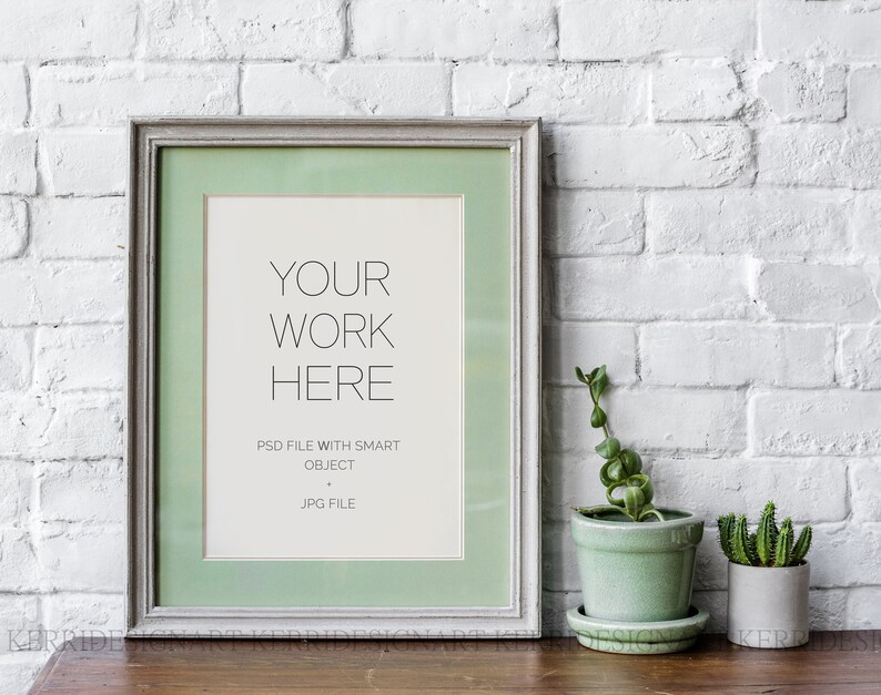 Wood Photo Frame Mockup Rustic Frame Mockup Wall Art | Etsy