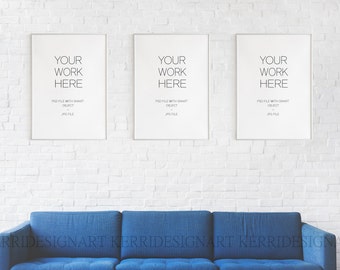 White Frame Mockup – Wall Art Display, 5x7 (PSD File)