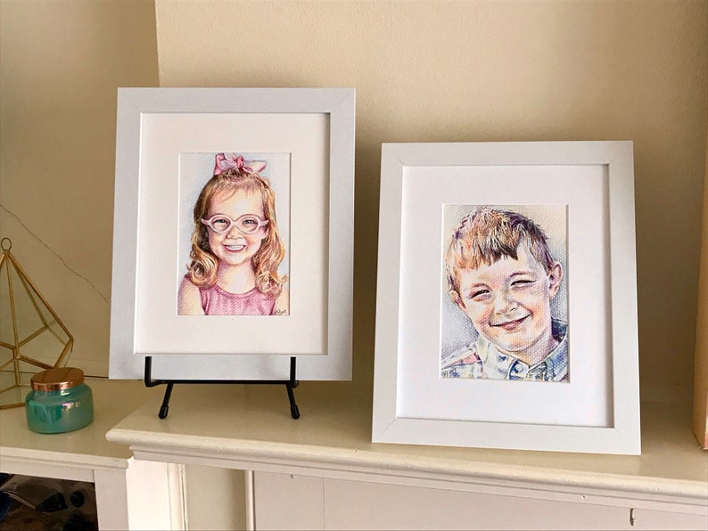 3+ people Colored Pencil and Graphite Drawings Prices vary per sizestyle Custom Family Portrait Drawing from Photograph