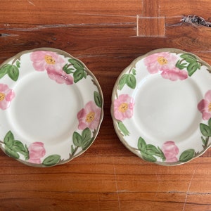 Set of 2 :  Salad Plates 8 “ - Desert Rose - Franciscan - Made in England - 1995