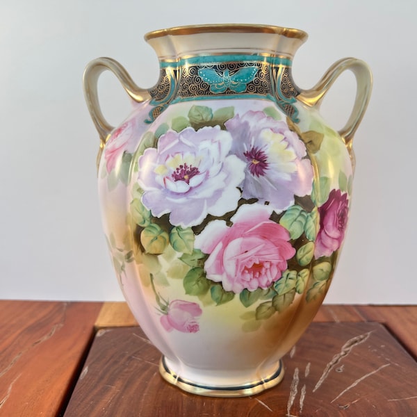 Antique Nippon Vase Etsy