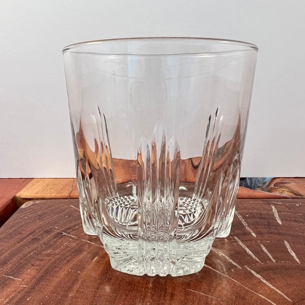 Old Fashion / Scotch / Lowball / Whiskey - Etched Crystal Clear Glasses - Bormioli Rocco - Made in Italy  - 8 fl oz