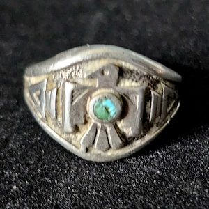 Bell Trading Post Thunderbird Ring - Etsy