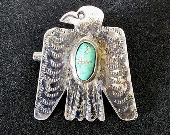 1940s Thunderbird Pin Vintage Native Old Pawn # JP 178