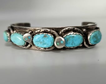 Effie C. Zuni Snake Vintage Native Cuff Old Pawn. 7" wrist. JB 938