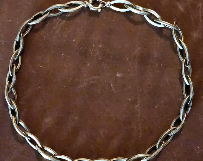 Featured listing image: Chunky Vintage Silver Chain 925 16"  JN 736