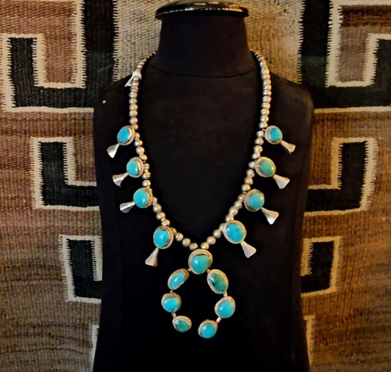 Child squash blossom best sale necklace