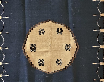 Blue Texacoco Rug C1930s Great Old Condition Handwoven W 192