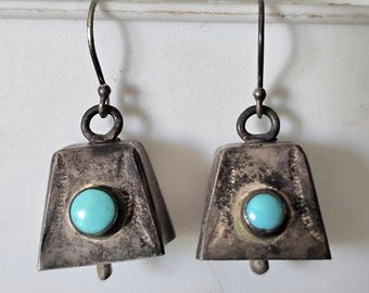 1940s Bell Native Earrings Old Pawn  JE  610