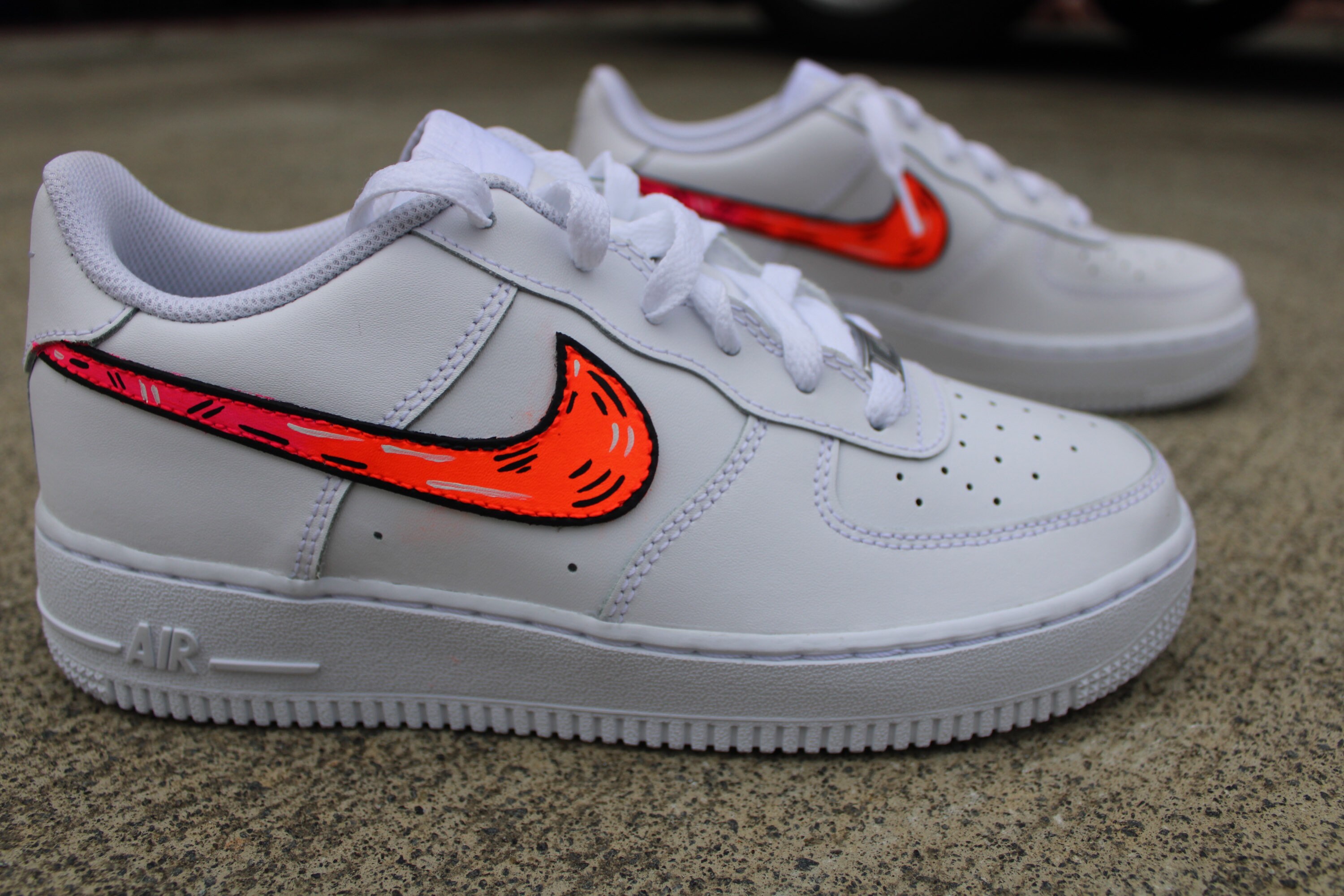 custom air force 1 white