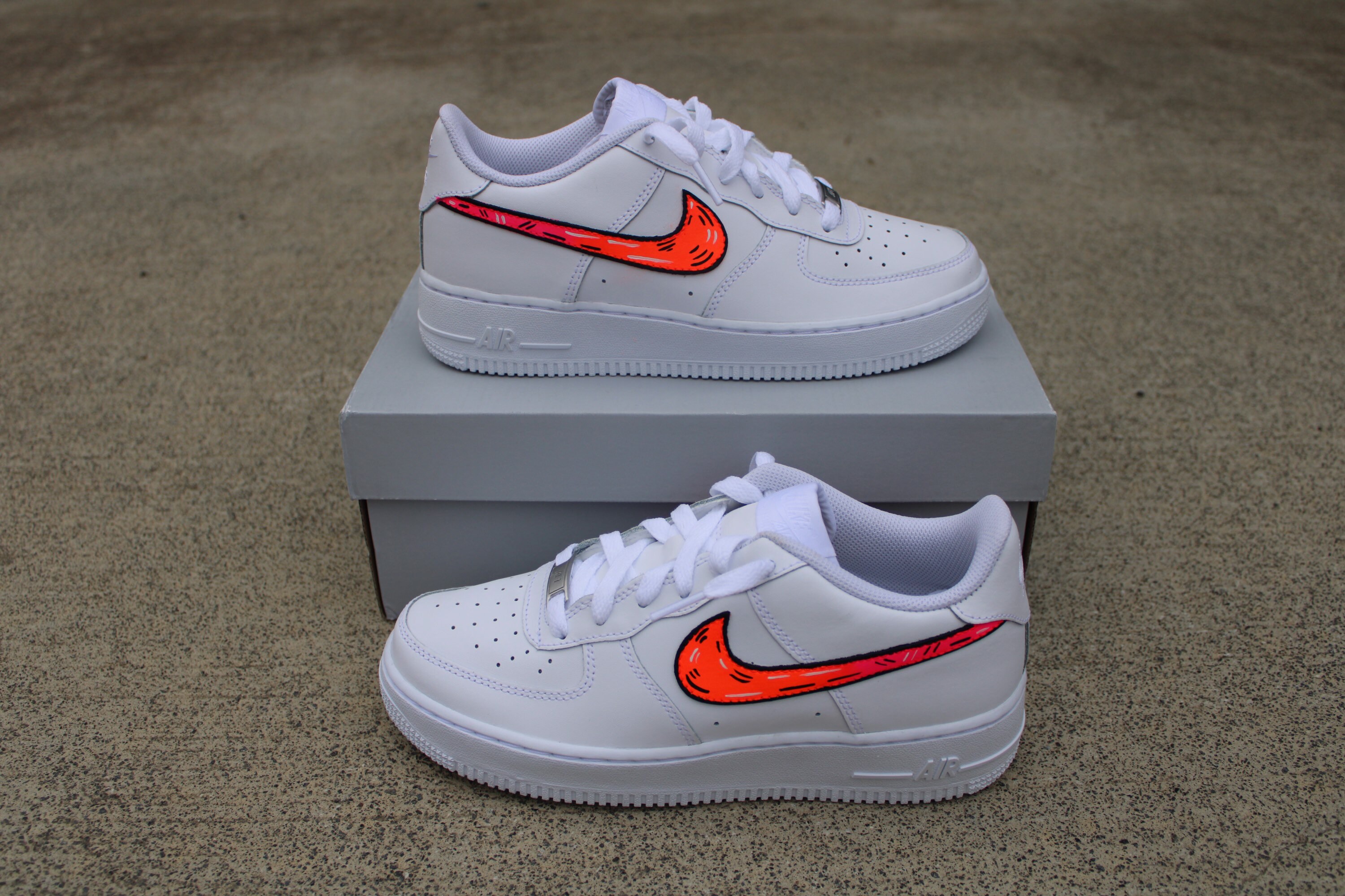 custom air force 1 white