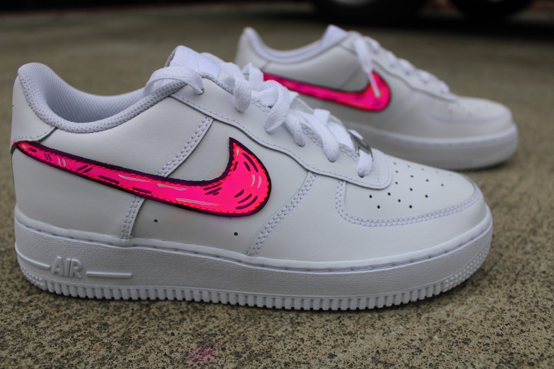 Custom Womens White Air force 1 custom sneakers custom air Etsy