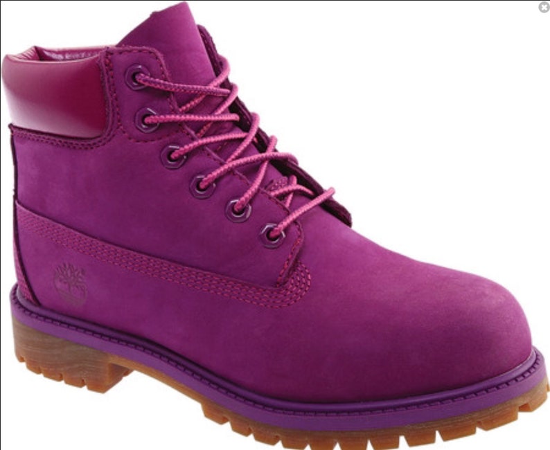 purple timberland boots womens