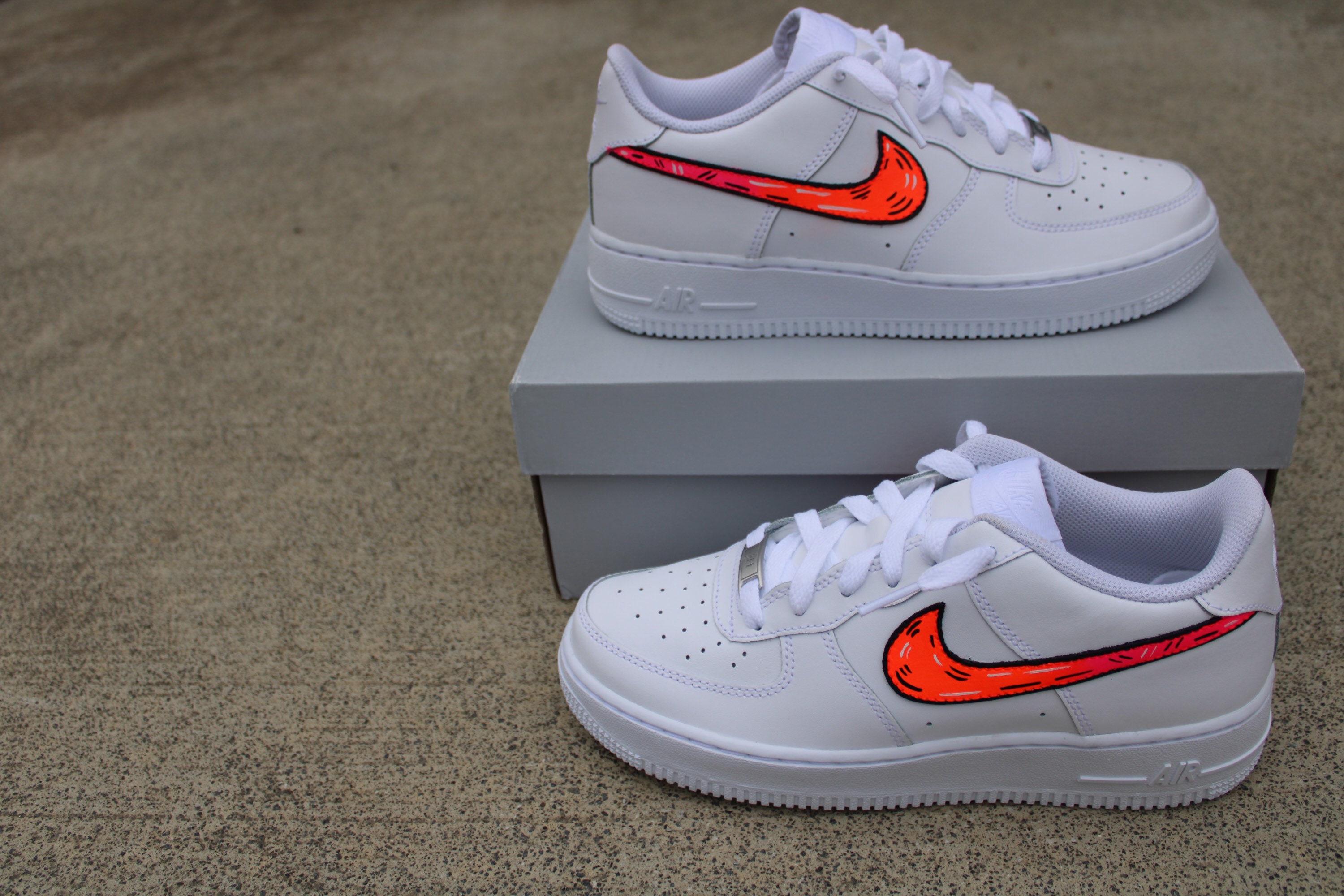 all white air force 1 custom