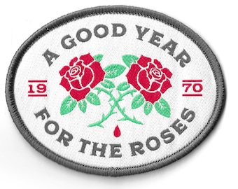A Good Year for the Roses Iron-on Patch – George Jones Woven Patch