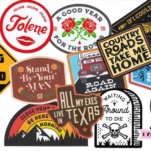 Country Music Sticker 15-Pack