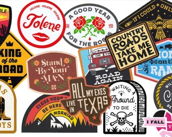 Country Music Sticker 15-Pack