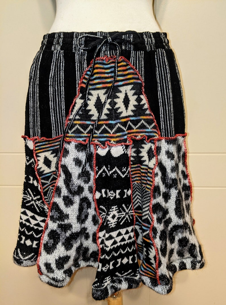 Harlow Upcycled Sweater Skirt