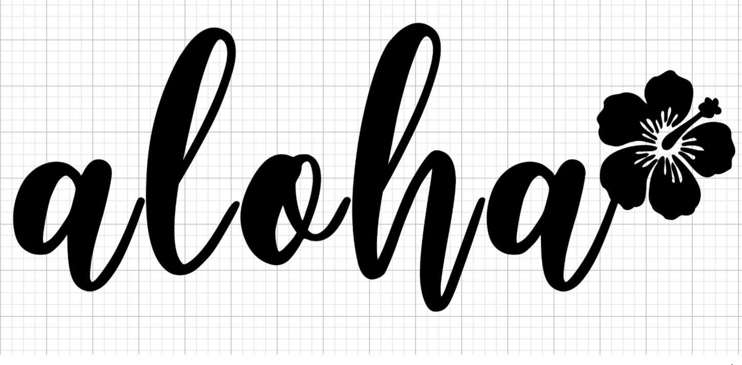 Aloha Tropical Hibiscus Flower SVG Cut File for Cricut | Etsy