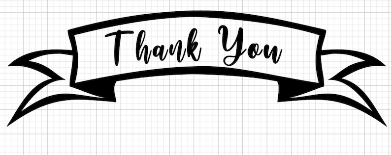 Download Thank You Banner SVG Cut File for Cricut Instant Download ...