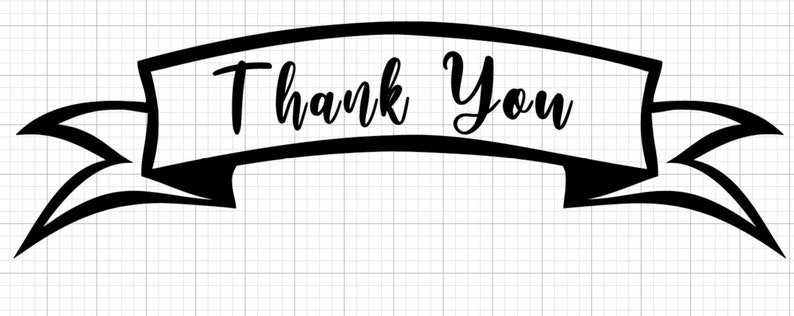 Download Thank You Banner SVG Cut File for Cricut Instant Download ...