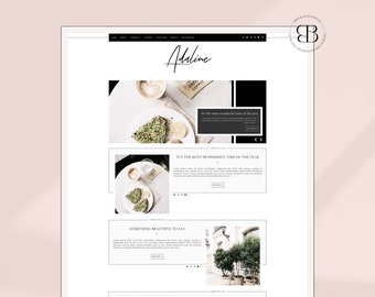 Adaline Dark • Responsive Blogger template, fashion premium Blogger theme, slider lifestyle blog design, premade feminine Blogspot layout