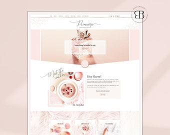 Primrose • Responsive Blogger template, fashion premium Blogger theme, modern slider lifestyle blog design, premade feminine Blogspot layout